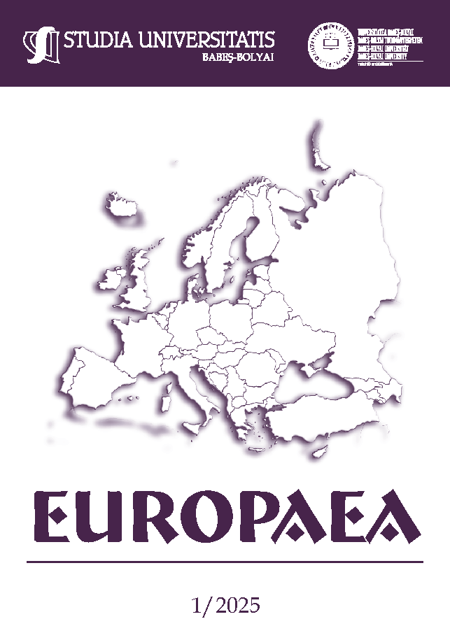 STUDIA UBB EUROPAEA, Volume 70 (LXX), No. 1, July 2025