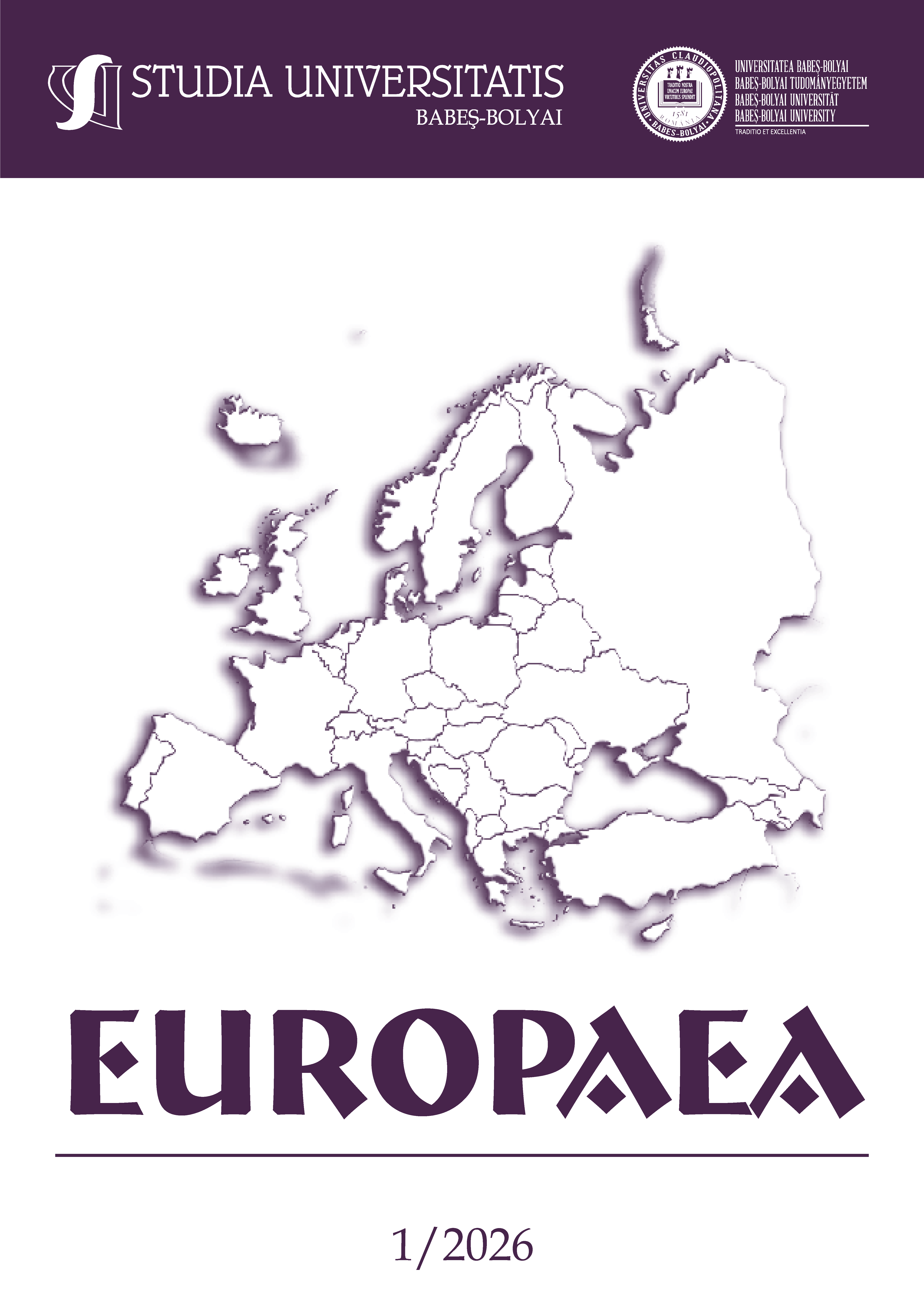 STUDIA UBB EUROPAEA, Volume 71 (LXXI), No. 1, July 2026