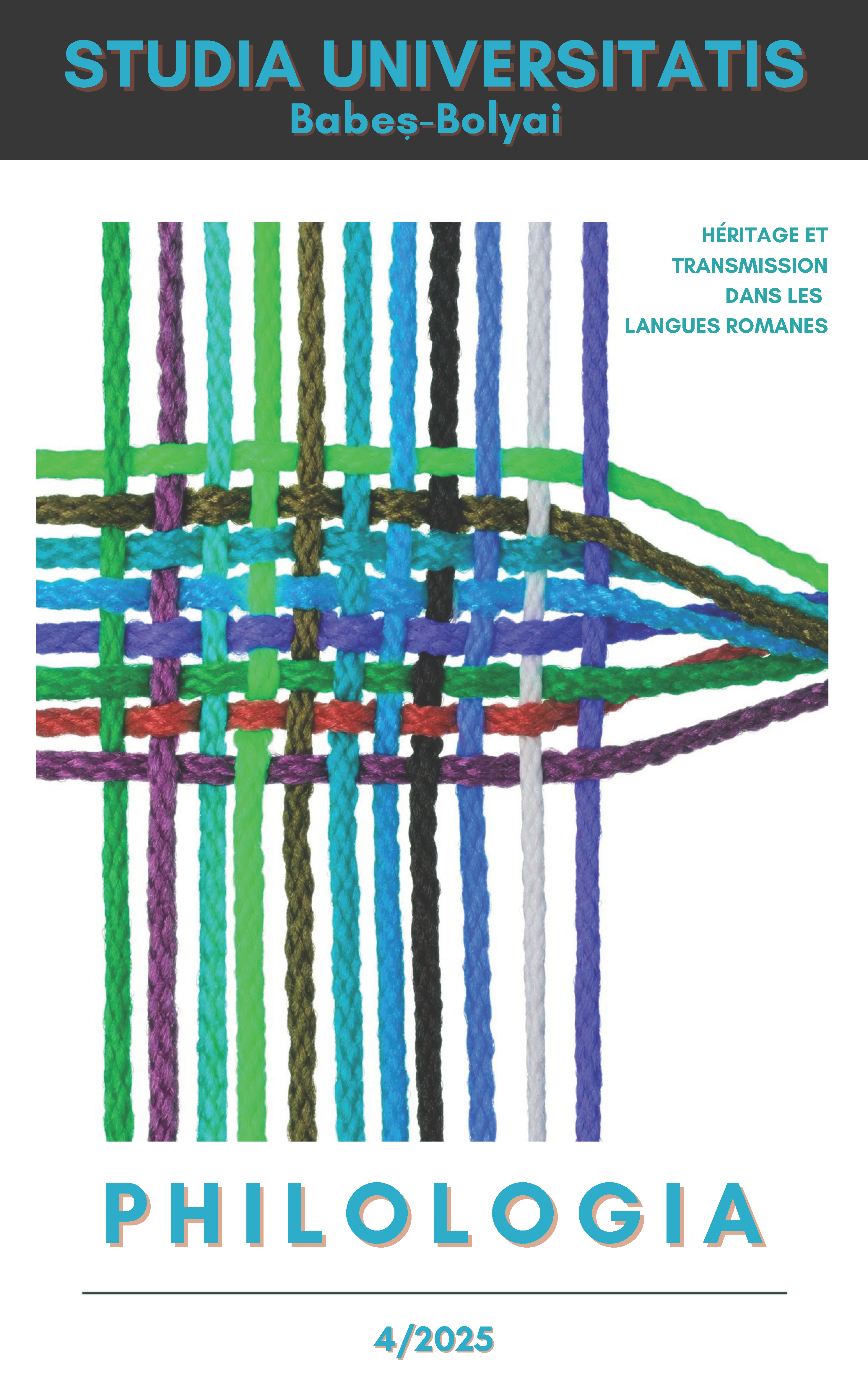 STUDIA UBB PHILOLOGIA, Volume 70 (LXX), No. 4, December 2025