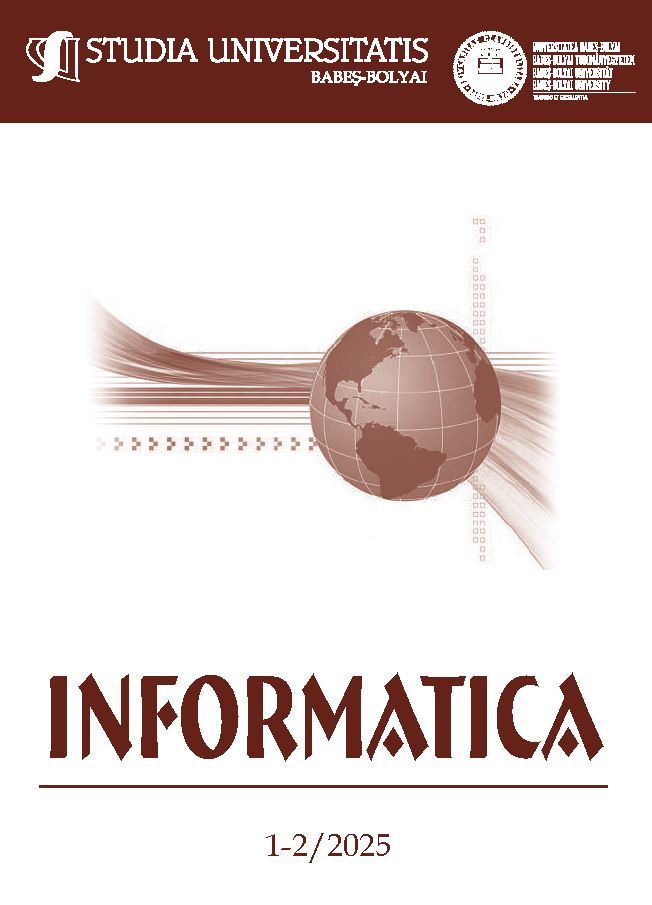 STUDIA UBB INFORMATICA, Volume 70, No. 1-2, January-December 2025