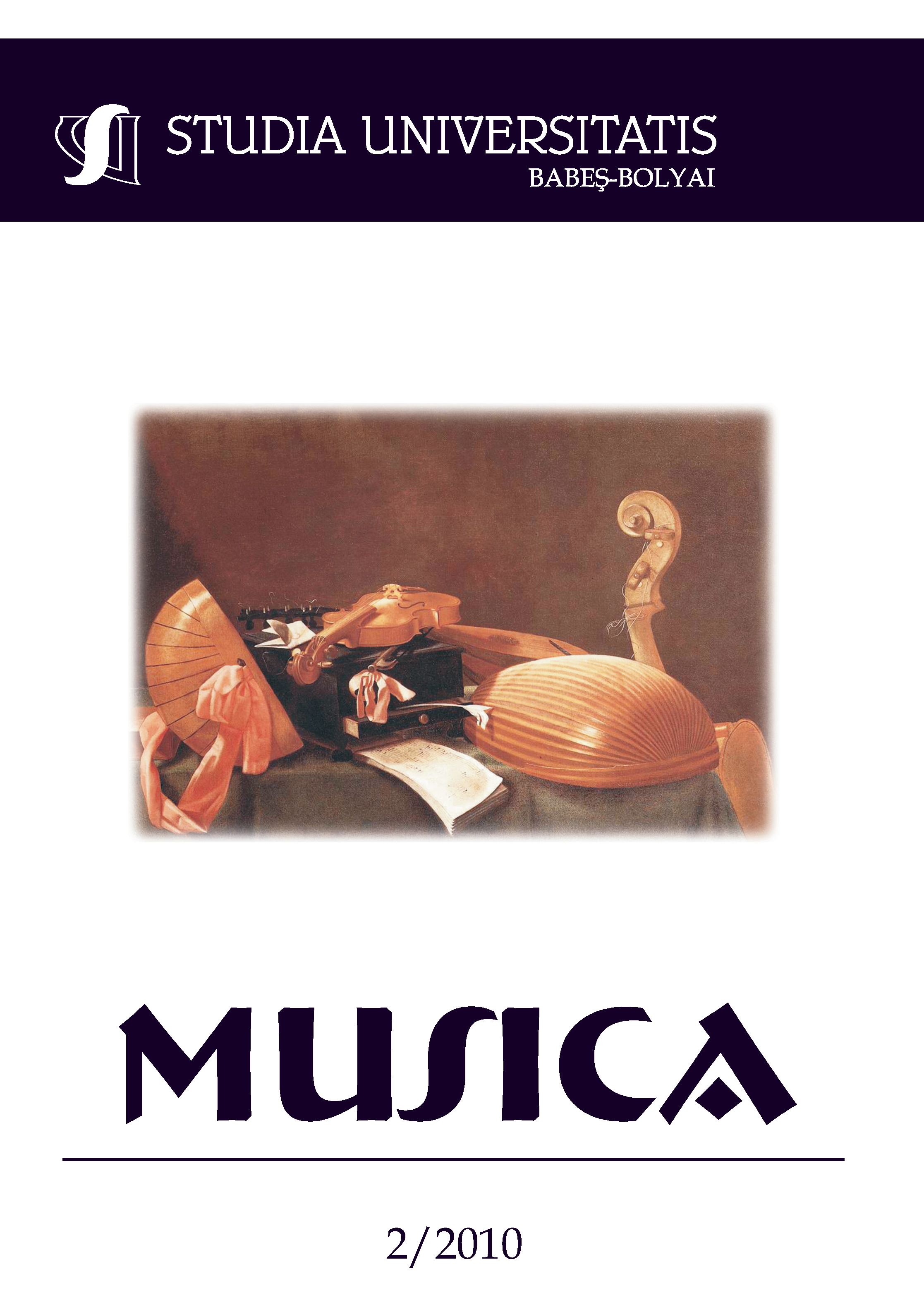 STUDIA UBB MUSICA, Volume 55 (LV), No. 2, December 2010