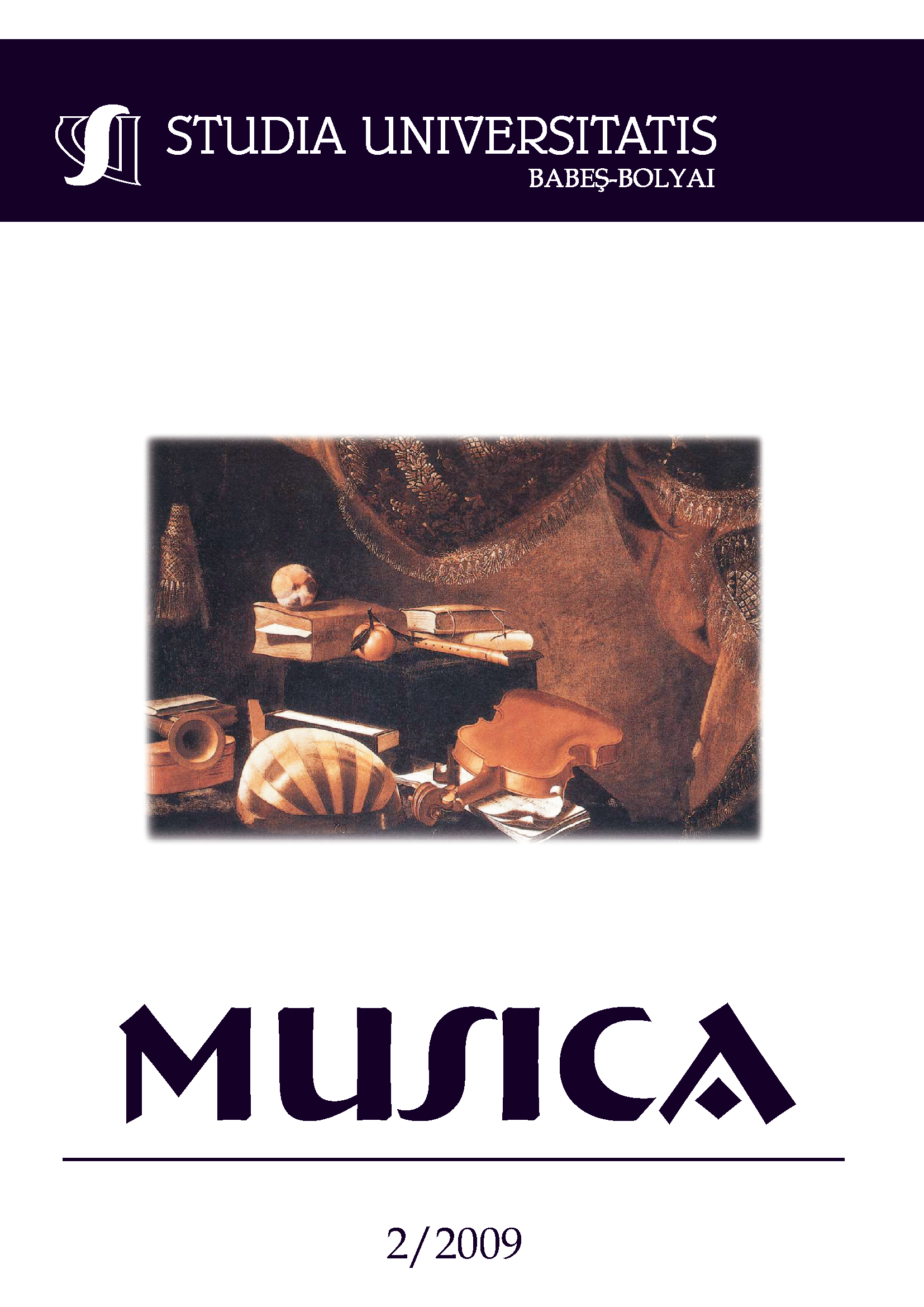 STUDIA UBB MUSICA, Volume 54 (LIV), No. 2, December 2009