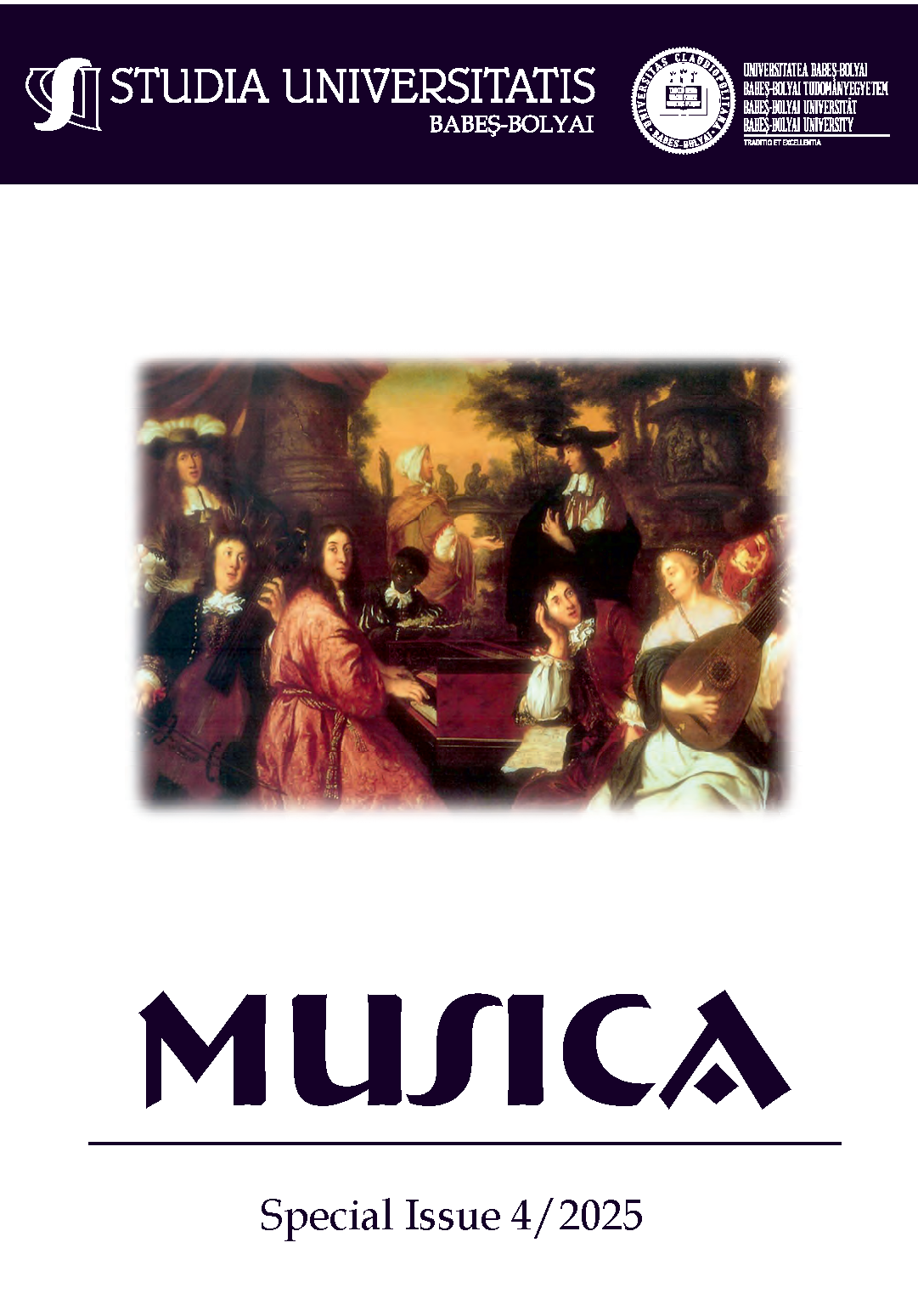 STUDIA UBB MUSICA, Volume 70 (LXX), Special Issue 4, December 2025