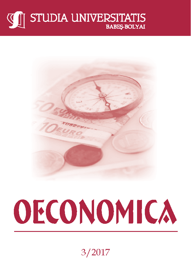 STUDIA UBB OECONOMICA, Volume 62 (LXII), No. 3, December 2017