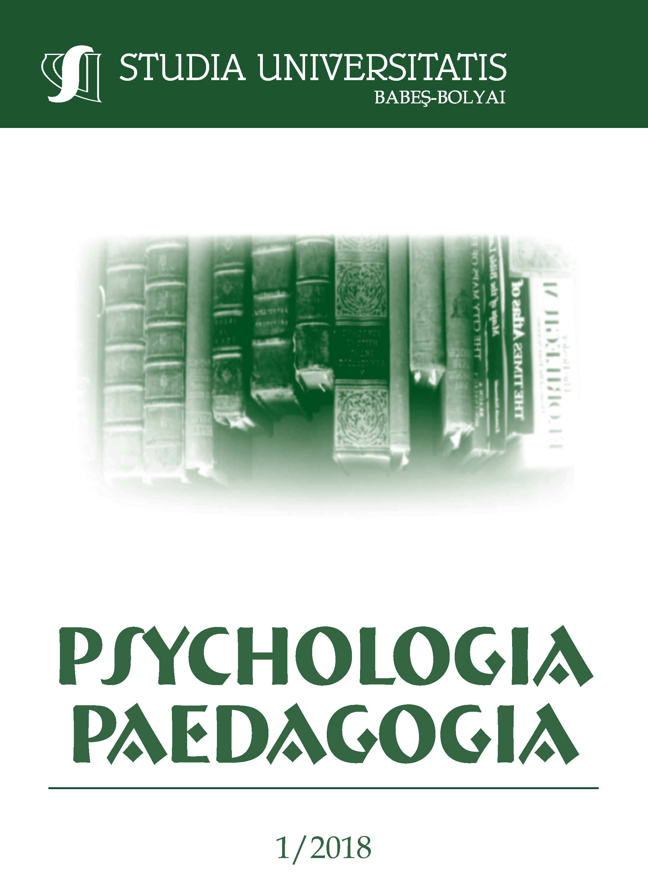 STUDIA UBB PSYCHOL.-PAED., Volume 63 (LXIII), No. 1, June 2018