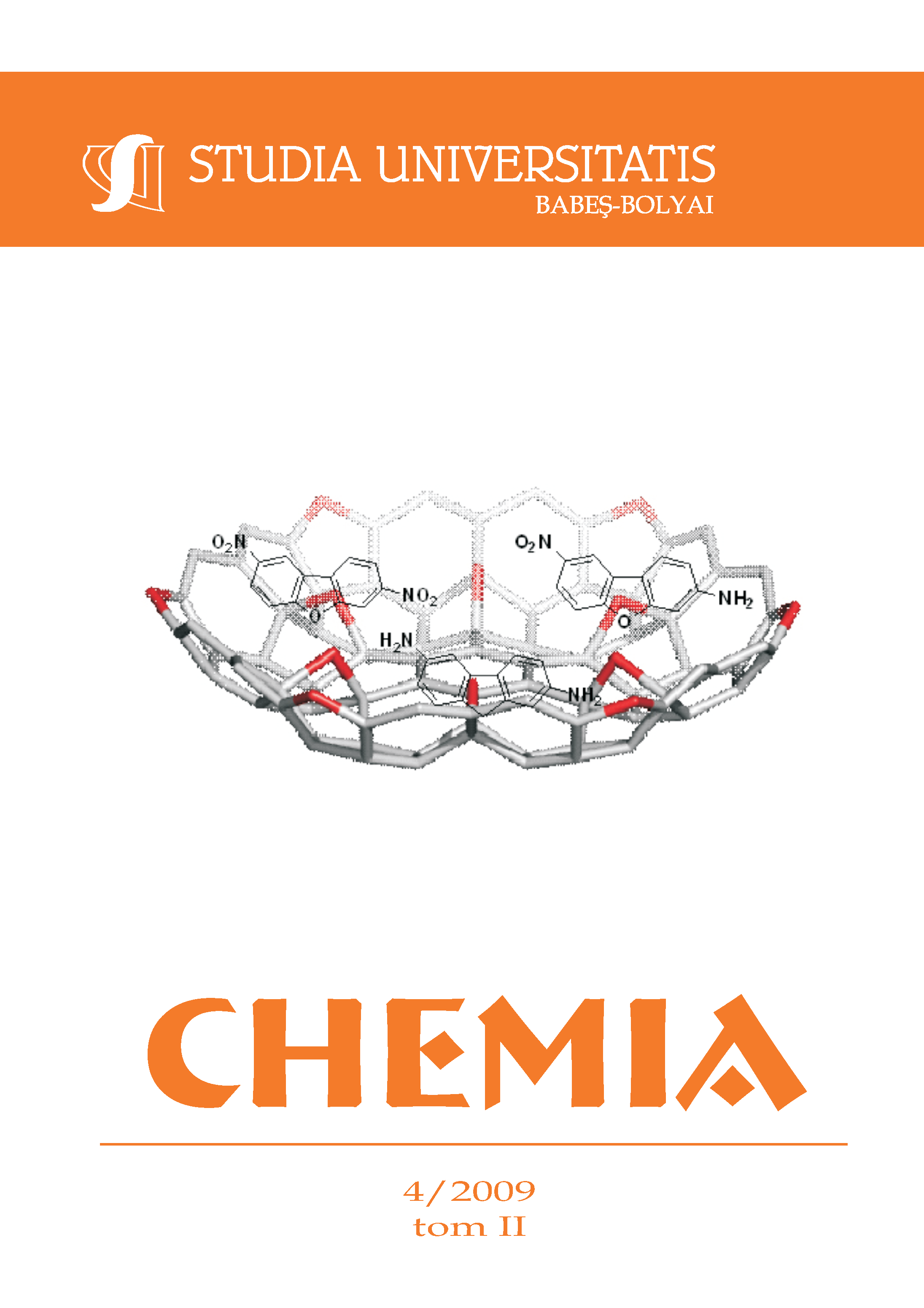 STUDIA UBB CHEMIA, Volume 54 (LIV), No. 4, Tom II, December 2009