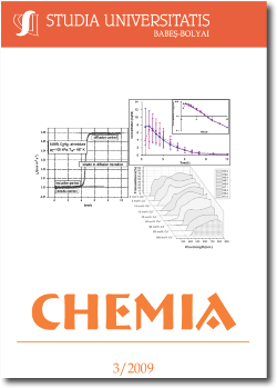 STUDIA UBB CHEMIA, Volume 54 (LIV), No. 3, September 2009