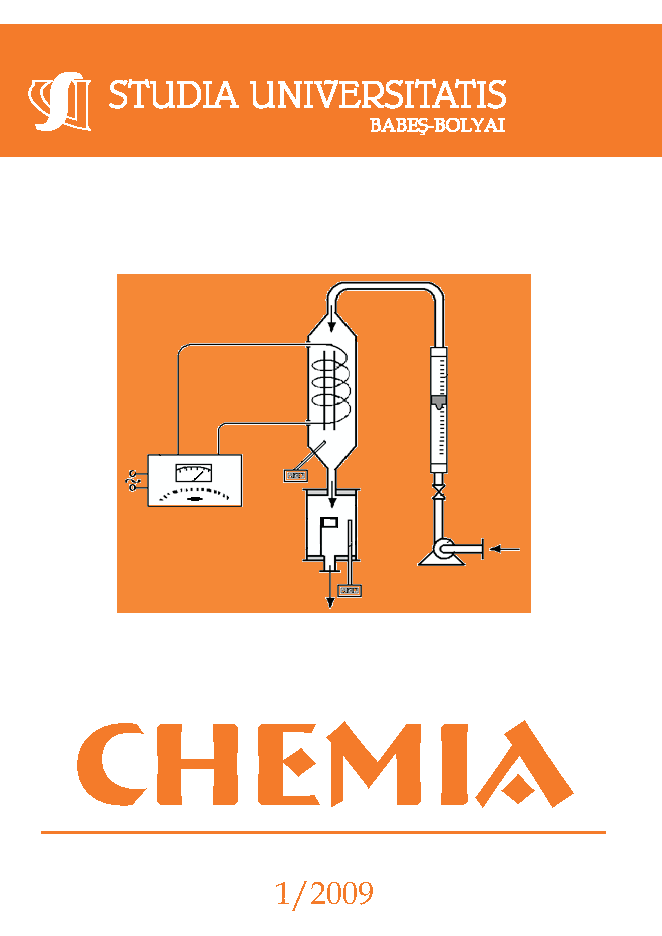 STUDIA UBB CHEMIA, Volume 54 (LIV), No. 1, March 2009