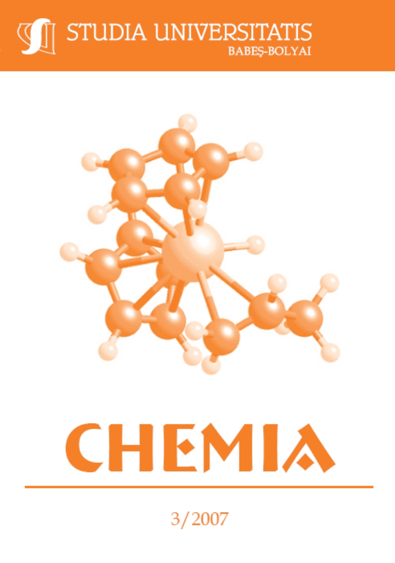 STUDIA UBB CHEMIA, Volume 52 (LII), No. 3, September 2007