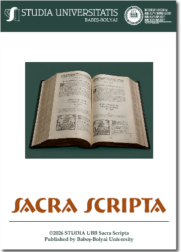 Studia Universitatis Babeș-Bolyai Sacra Scripta, Babeș-Bolyai University, Cluj-Napoca, Romania