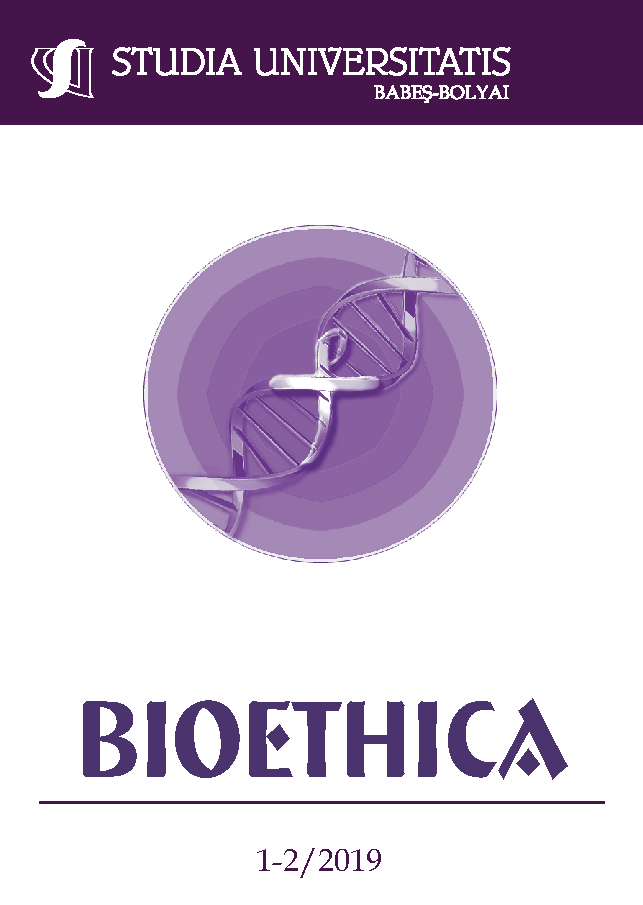 STUDIA UBB BIOETHICA, Volume 64 (LXIV), No. 1-2, 2019